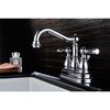 Anzzi Edge Centerset 2-Handle Mid-Arc Bathroom Faucet in Polished Chrome L-AZ033